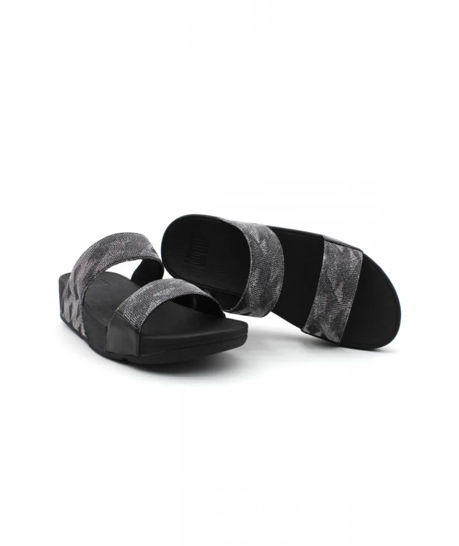 Shop L'Empreinte Chaussures FITFLOP LULU GLITZ SLIDES noir