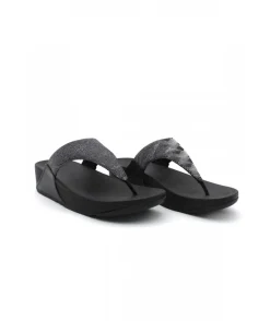 Cheap L'Empreinte Chaussures FITFLOP LULU GLITZ TOE POST noir