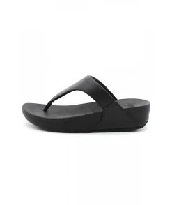 Fashion L'Empreinte Chaussures FITFLOP LULU LEATHER TOEPOST noir