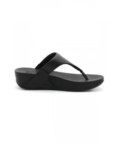 Fashion L'Empreinte Chaussures FITFLOP LULU LEATHER TOEPOST noir