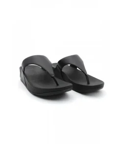 Fashion L'Empreinte Chaussures FITFLOP LULU LEATHER TOEPOST noir