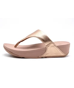 Fashion L'Empreinte Chaussures FITFLOP LULU LEATHER TOEPOST ROSE GOLD