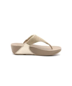Shop L'Empreinte Chaussures FITFLOP LULU SHIMMERLUX beige