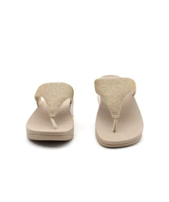 Shop L'Empreinte Chaussures FITFLOP LULU SHIMMERLUX beige