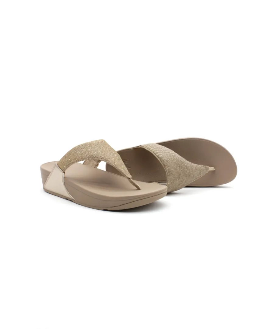 Shop L'Empreinte Chaussures FITFLOP LULU SHIMMERLUX beige