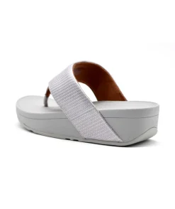 Store L'Empreinte Chaussures FITFLOP OLIVE TEXTURED GLITZ silver