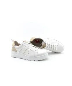 Store L'Empreinte Chaussures FLUCHOS FEMME F1665 POMPAS blanc