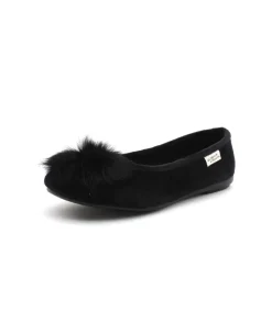 Shop L'Empreinte Chaussures LA MAISON DE L'ESPADRILLE 6056 BALLERINE noir