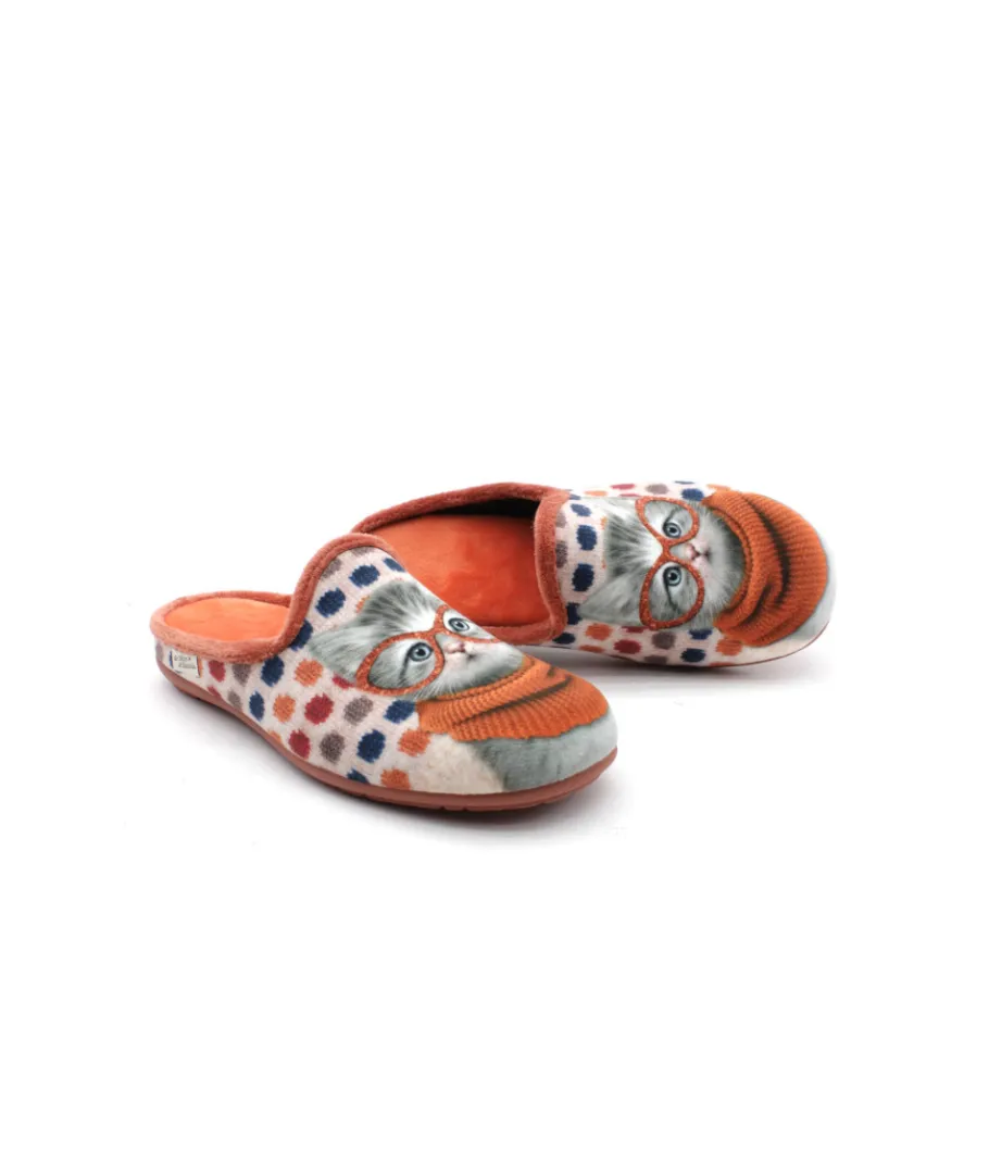 Outlet L'Empreinte Chaussures LA MAISON DE L'ESPADRILLE 9000 MULE orange