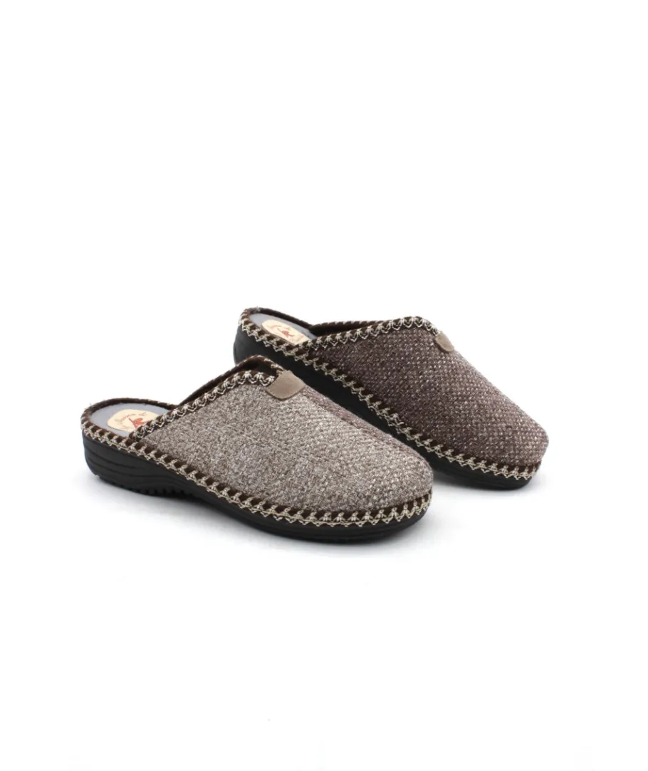 Fashion L'Empreinte Chaussures LA MAISON DE L'ESPADRILLE 4215 MULE marron