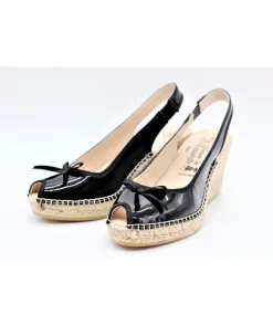 Cheap L'Empreinte Chaussures LA MAISON DE L'ESPADRILLE 905 VERNIS noir