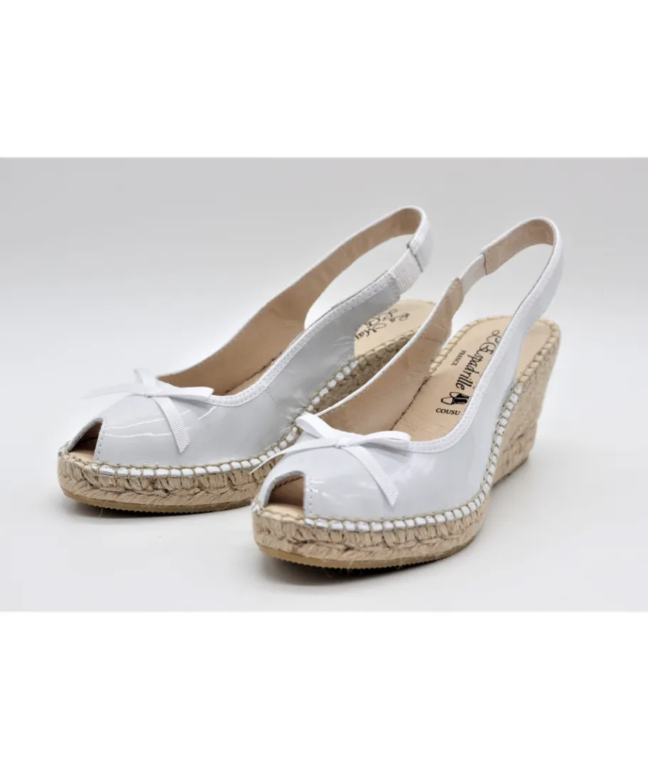 Store L'Empreinte Chaussures LA MAISON DE L'ESPADRILLE 905 VERNIS blanc