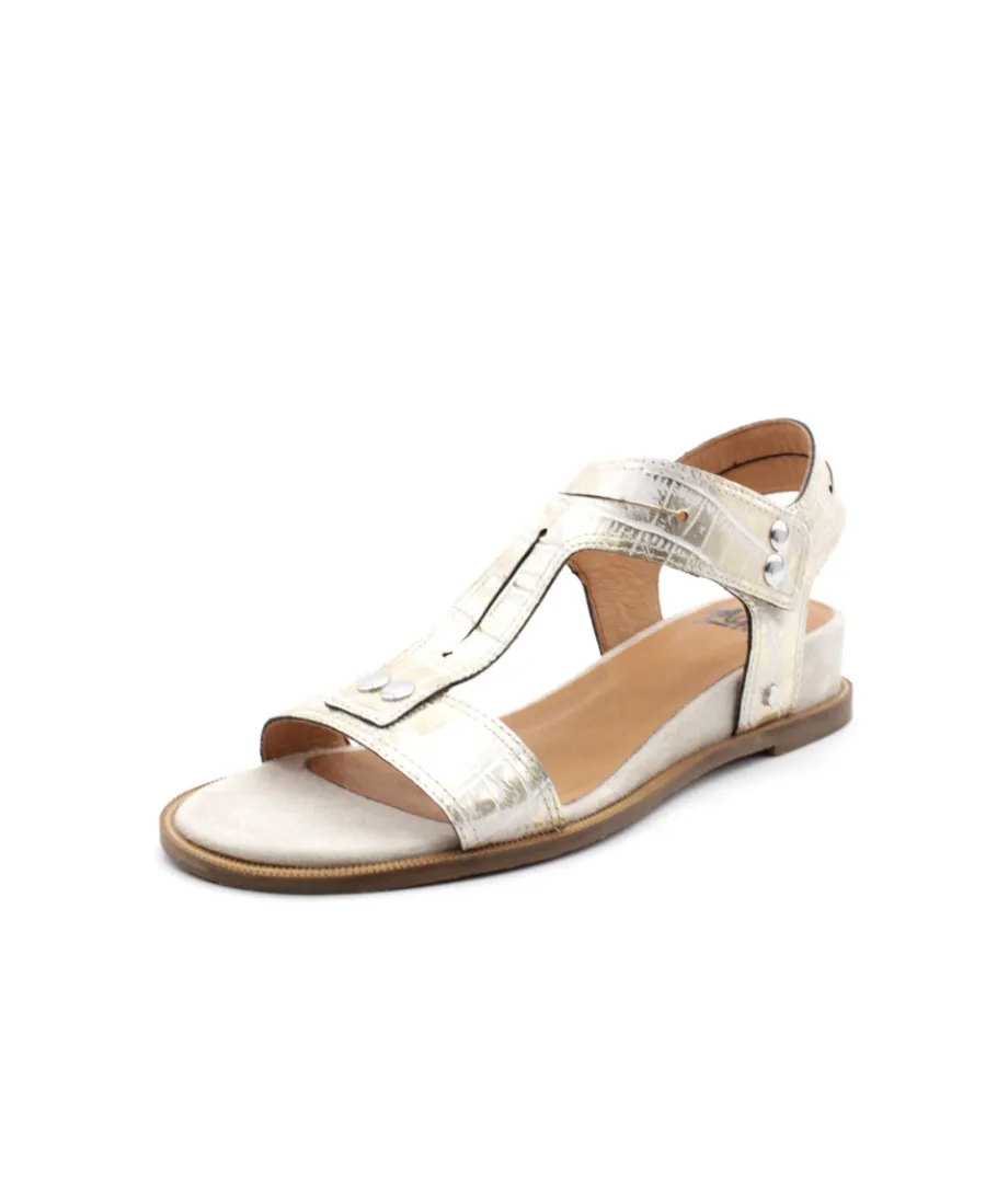 Discount L'Empreinte Chaussures MAMZELLE OISIN CROCO CREME