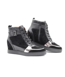 Cheap L'Empreinte Chaussures MAMZELLE PLATINE noir