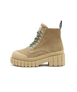 Best L'Empreinte Chaussures NO NAME KROSS LOW BOOTS SUEDE taupe