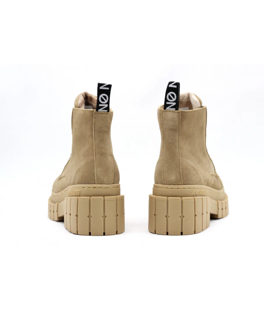 Best L'Empreinte Chaussures NO NAME KROSS LOW BOOTS SUEDE taupe