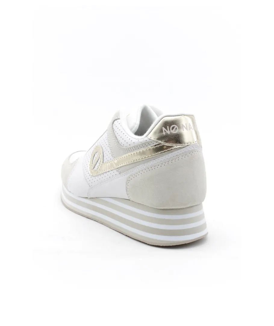 Cheap L'Empreinte Chaussures NO NAME PARKO JOGGER NAPPA EMBRO blanc