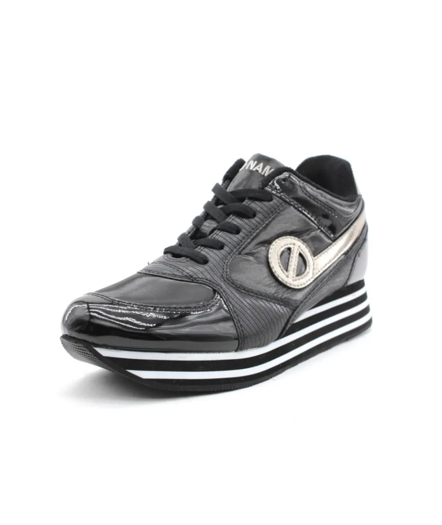 Store L'Empreinte Chaussures NO NAME PARKO JOGGER PATENT LIZ noir