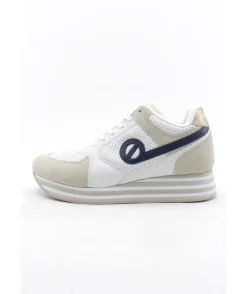 New L'Empreinte Chaussures NO NAME PARKO JOGGER SOFT SUEDE blanc