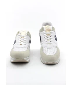 New L'Empreinte Chaussures NO NAME PARKO JOGGER SOFT SUEDE blanc