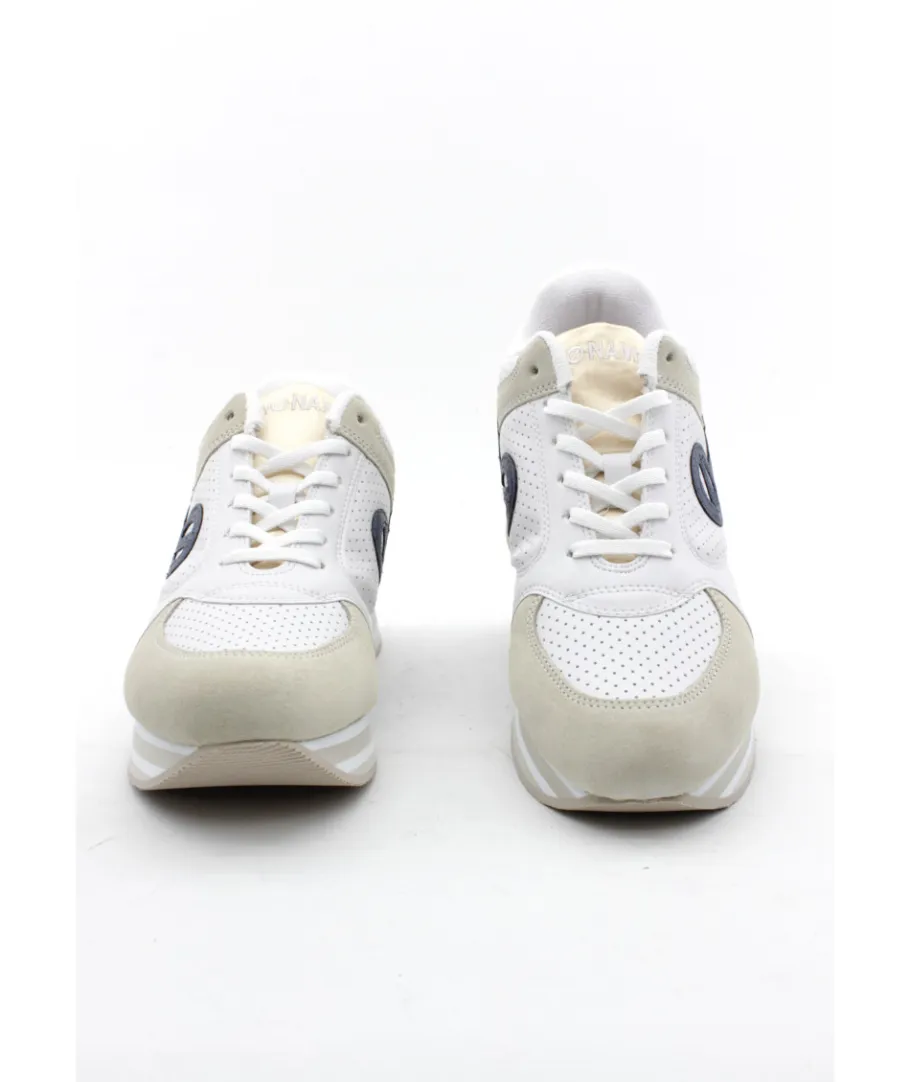 New L'Empreinte Chaussures NO NAME PARKO JOGGER SOFT SUEDE blanc