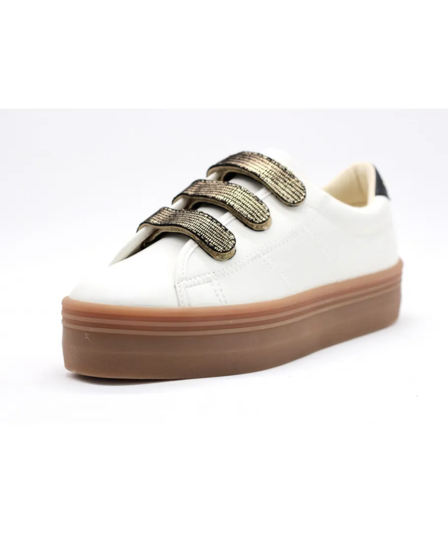 Hot L'Empreinte Chaussures NO NAME PLATO M STRAPS SOFT DISTRICT blanc