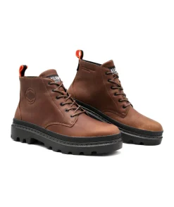 Discount L'Empreinte Chaussures PALLADIUM PALLATROOPER HI marron