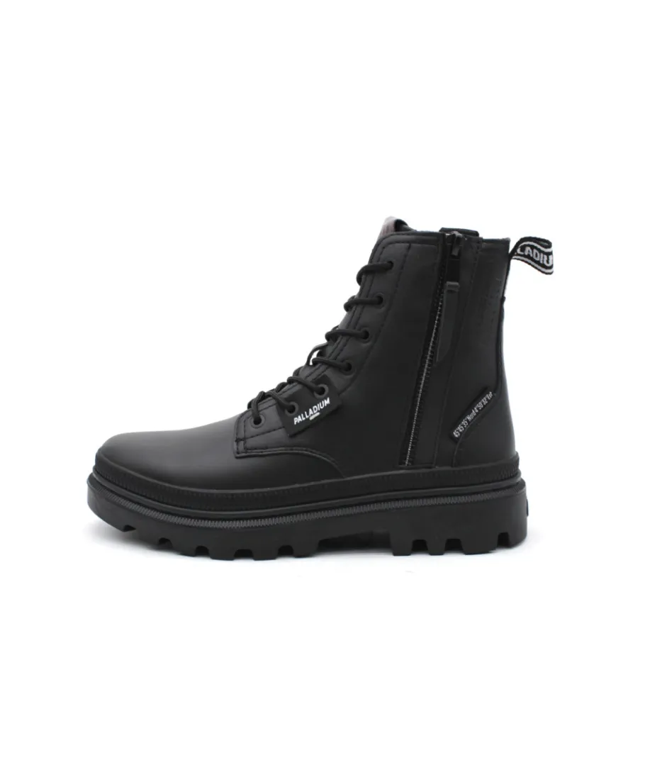 Shop L'Empreinte Chaussures PALLADIUM PALLATROOPER ZIP L noir