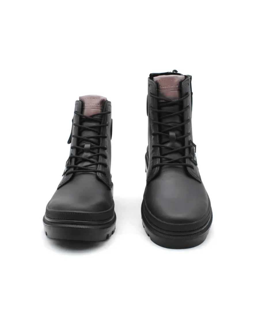 Shop L'Empreinte Chaussures PALLADIUM PALLATROOPER ZIP L noir