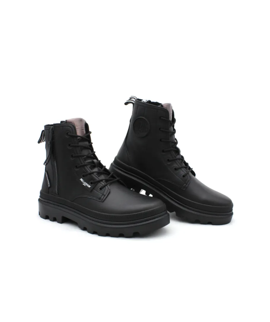 Shop L'Empreinte Chaussures PALLADIUM PALLATROOPER ZIP L noir