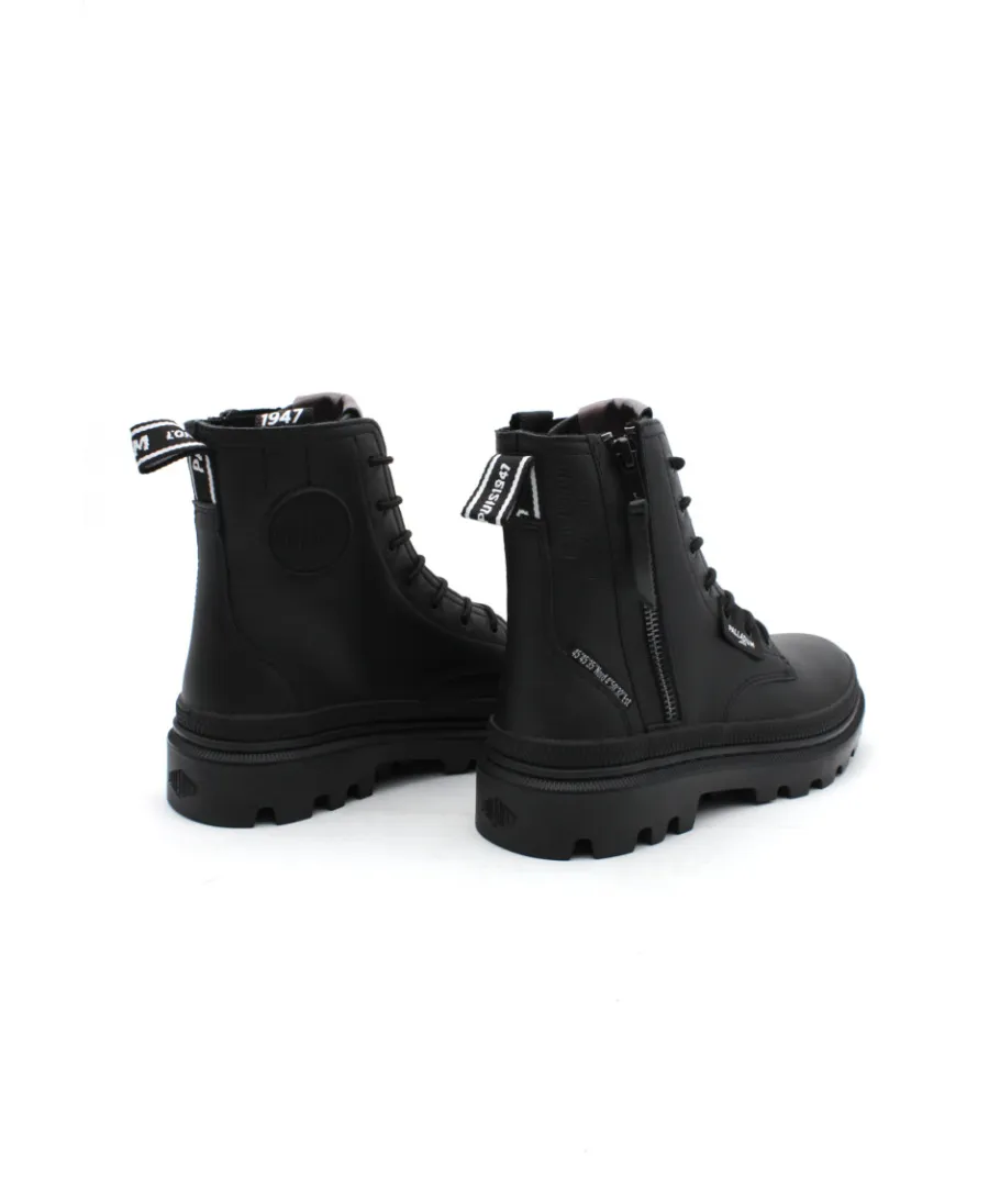 Shop L'Empreinte Chaussures PALLADIUM PALLATROOPER ZIP L noir