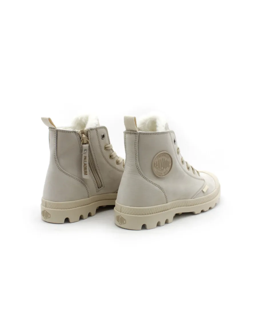 Sale L'Empreinte Chaussures PALLADIUM PAMPA HI ZIP WL CREME