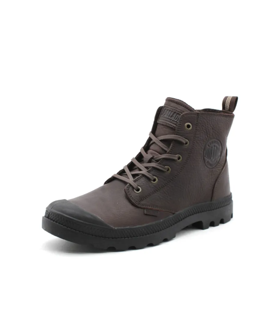 Hot L'Empreinte Chaussures PALLADIUM PAMPA ZIP LTH Marron fonce