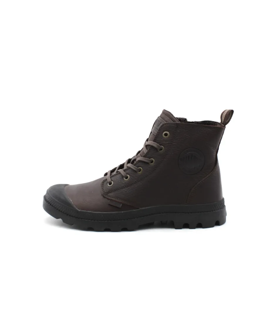 Hot L'Empreinte Chaussures PALLADIUM PAMPA ZIP LTH Marron fonce