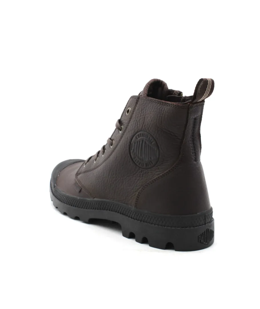 Hot L'Empreinte Chaussures PALLADIUM PAMPA ZIP LTH Marron fonce