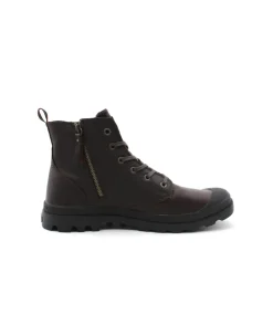 Hot L'Empreinte Chaussures PALLADIUM PAMPA ZIP LTH Marron fonce