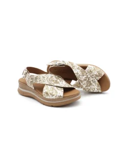 Sale L'Empreinte Chaussures PAULA URBAN 24-526 FLORES METAL taupe