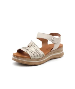 Clearance L'Empreinte Chaussures PAULA URBAN 28-570 METAL FUMO beige
