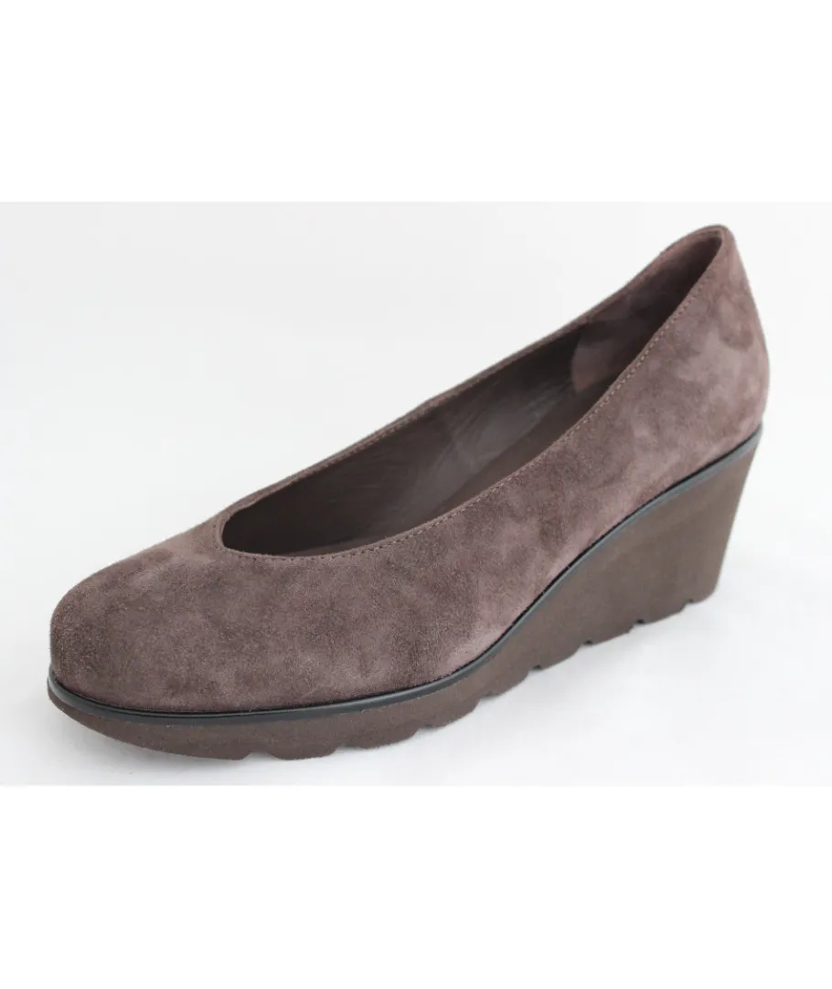 Outlet L'Empreinte Chaussures PERLATO 9062 VELOUR TAUPE