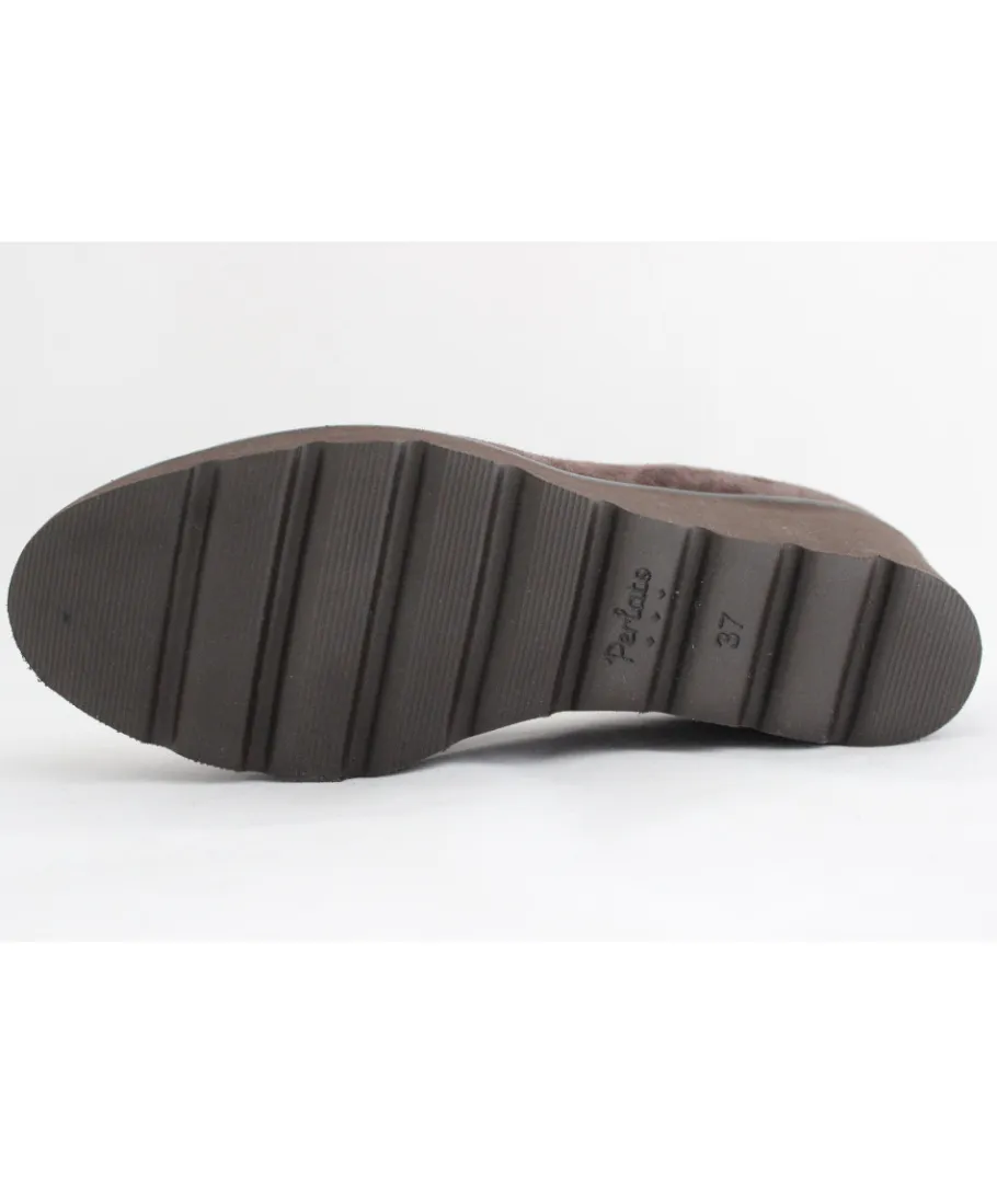 Outlet L'Empreinte Chaussures PERLATO 9062 VELOUR TAUPE