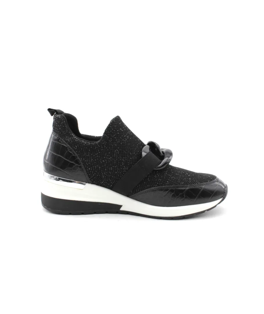 Store L'Empreinte Chaussures REQINS IROKO CROCHET LAME noir