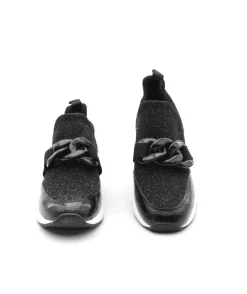 Store L'Empreinte Chaussures REQINS IROKO CROCHET LAME noir