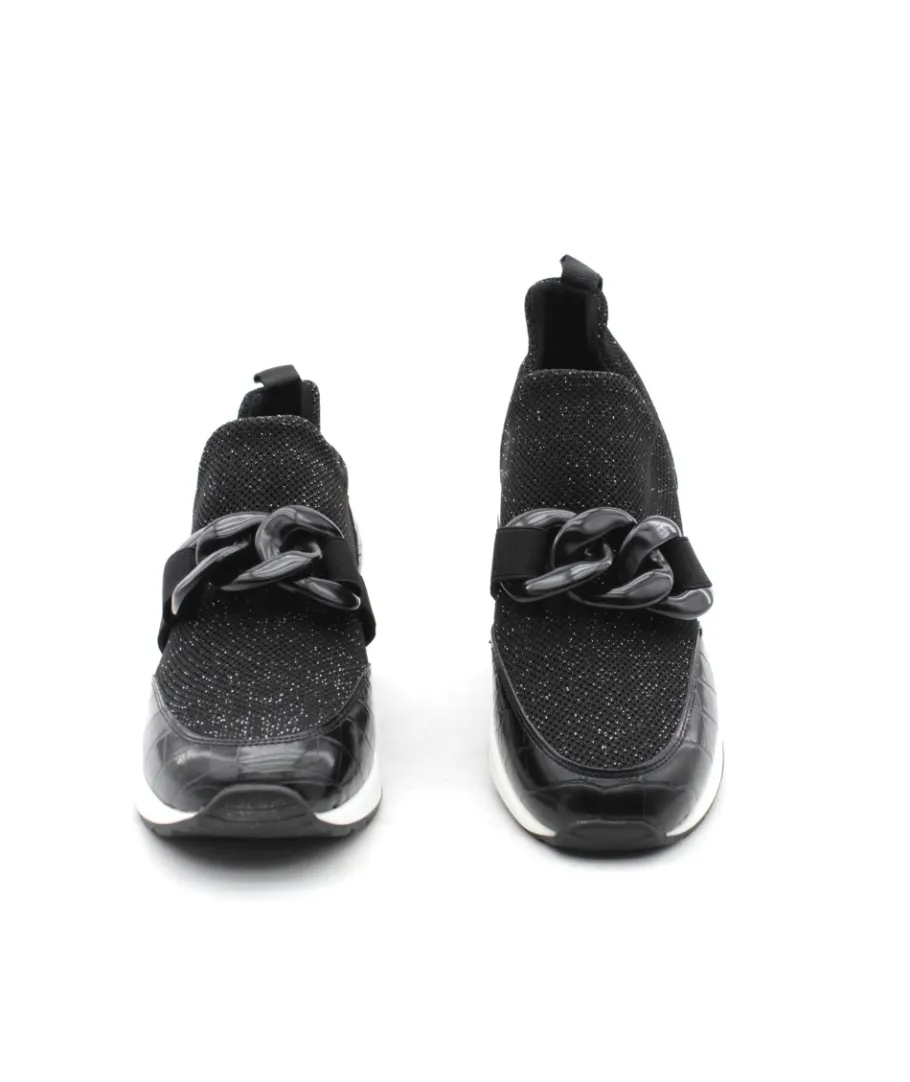 Store L'Empreinte Chaussures REQINS IROKO CROCHET LAME noir