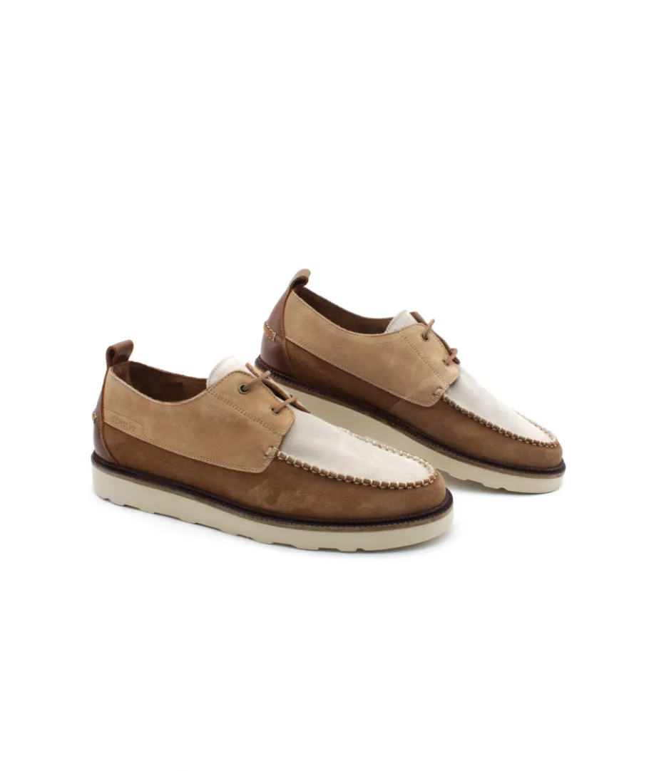 New L'Empreinte Chaussures SCHMOOVE DOCK BOAT cognac