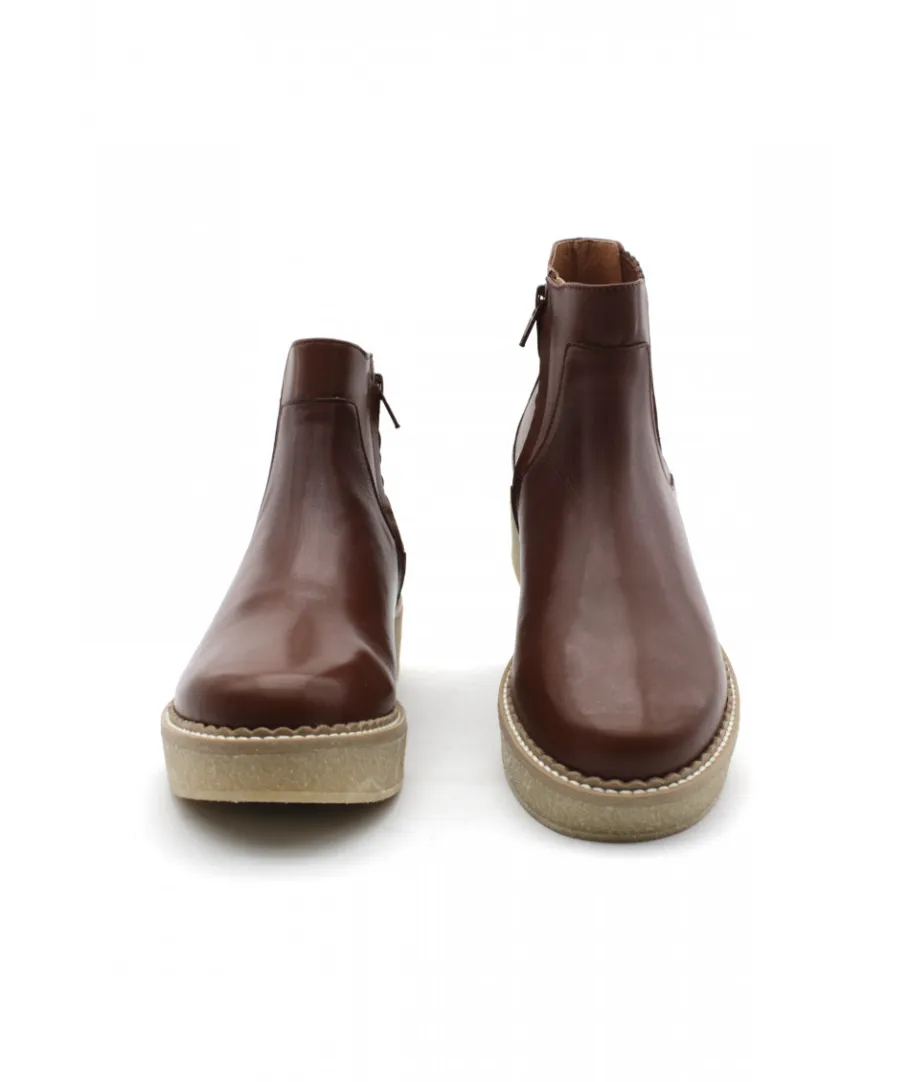 Cheap L'Empreinte Chaussures SCHMOOVE PALLAS ZIP BEETLE cognac