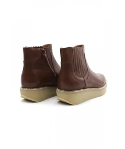 Cheap L'Empreinte Chaussures SCHMOOVE PALLAS ZIP BEETLE cognac