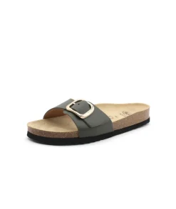 Online L'Empreinte Chaussures SCHOLL KATHLEEN LEATHER kaki