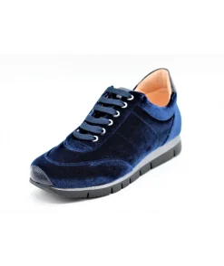 New L'Empreinte Chaussures UNISA BAYO BASKETS VELOURS bleu