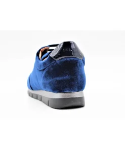 New L'Empreinte Chaussures UNISA BAYO BASKETS VELOURS bleu
