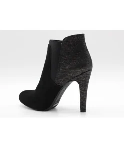 Discount L'Empreinte Chaussures UNISA BOTTINE PEMAN VELOURS noir